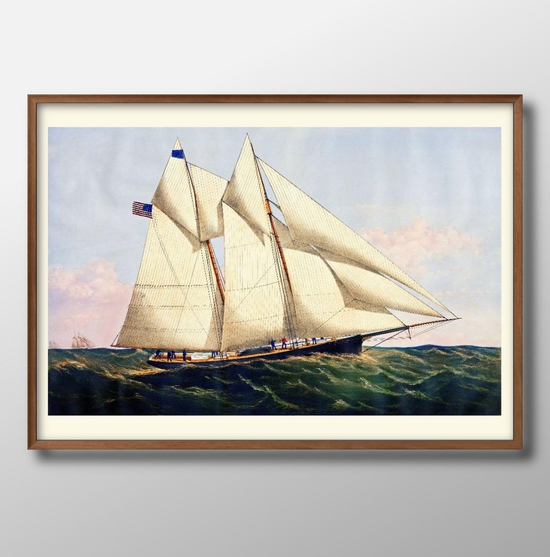 Amazon.co.jp: スクーナー ヨット 船 ヘンリエッタ ビンテージ A3