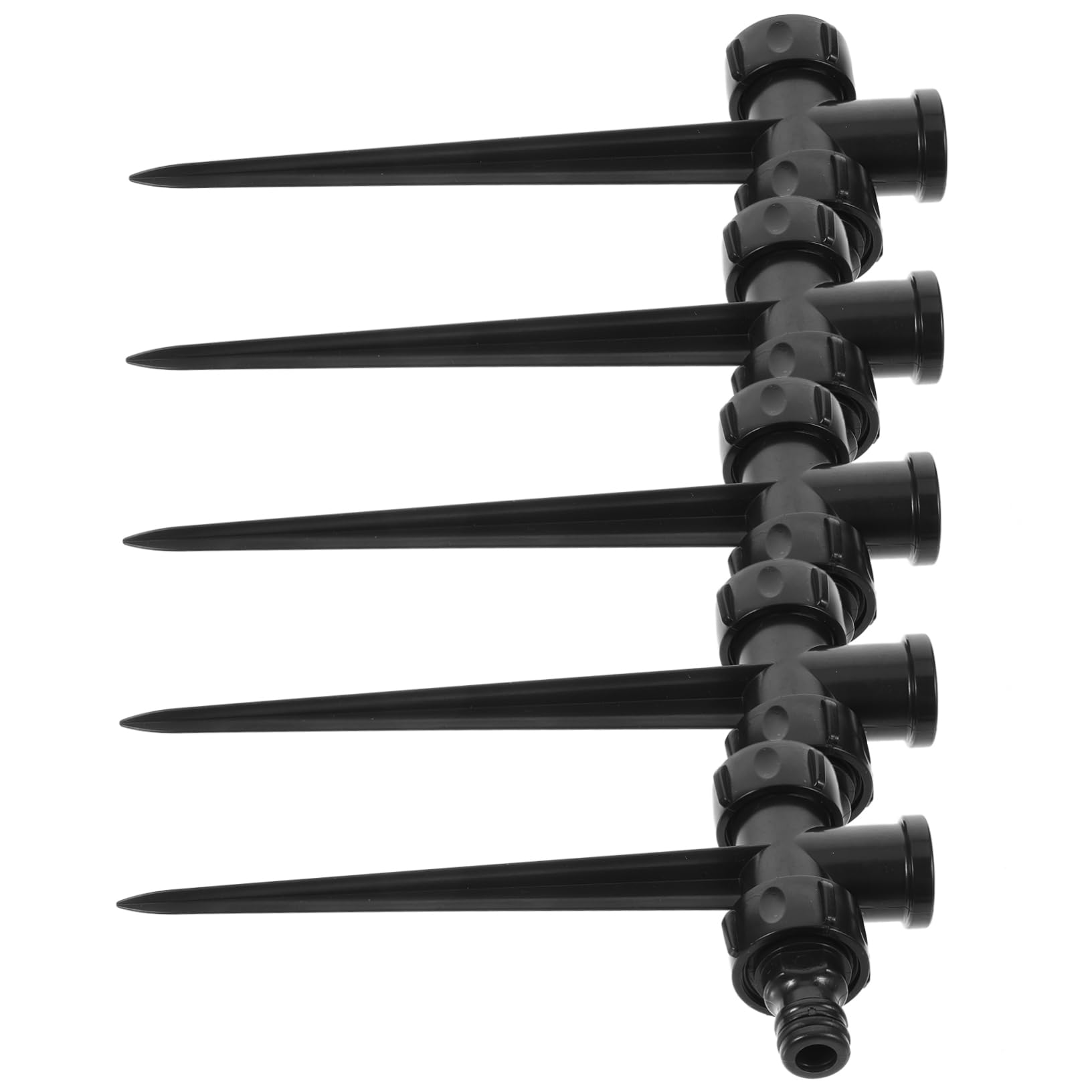 Abaodam 5 Set Sprinkler Rotante Automatico Spruzzatore Da Giardino Palo Dell'irrigatore Multi Dispositivi Di Irrigazione Delle Piante Fornitura Giardino Prato Alto Plastica Nero 5 Pezzi*5