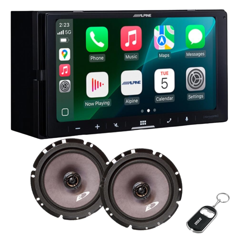 Alpine ILX-W770 6.75" Shallow-Chassis Multimedia Receiver with SXE-1726S Coaxial Speakers