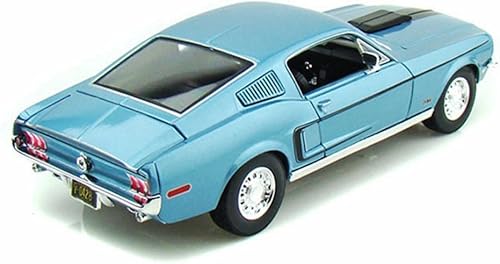 Miniatura 3 de Maisto 118 Escala Azul Metálico 1968 Ford Mustang GT Cobra Jet