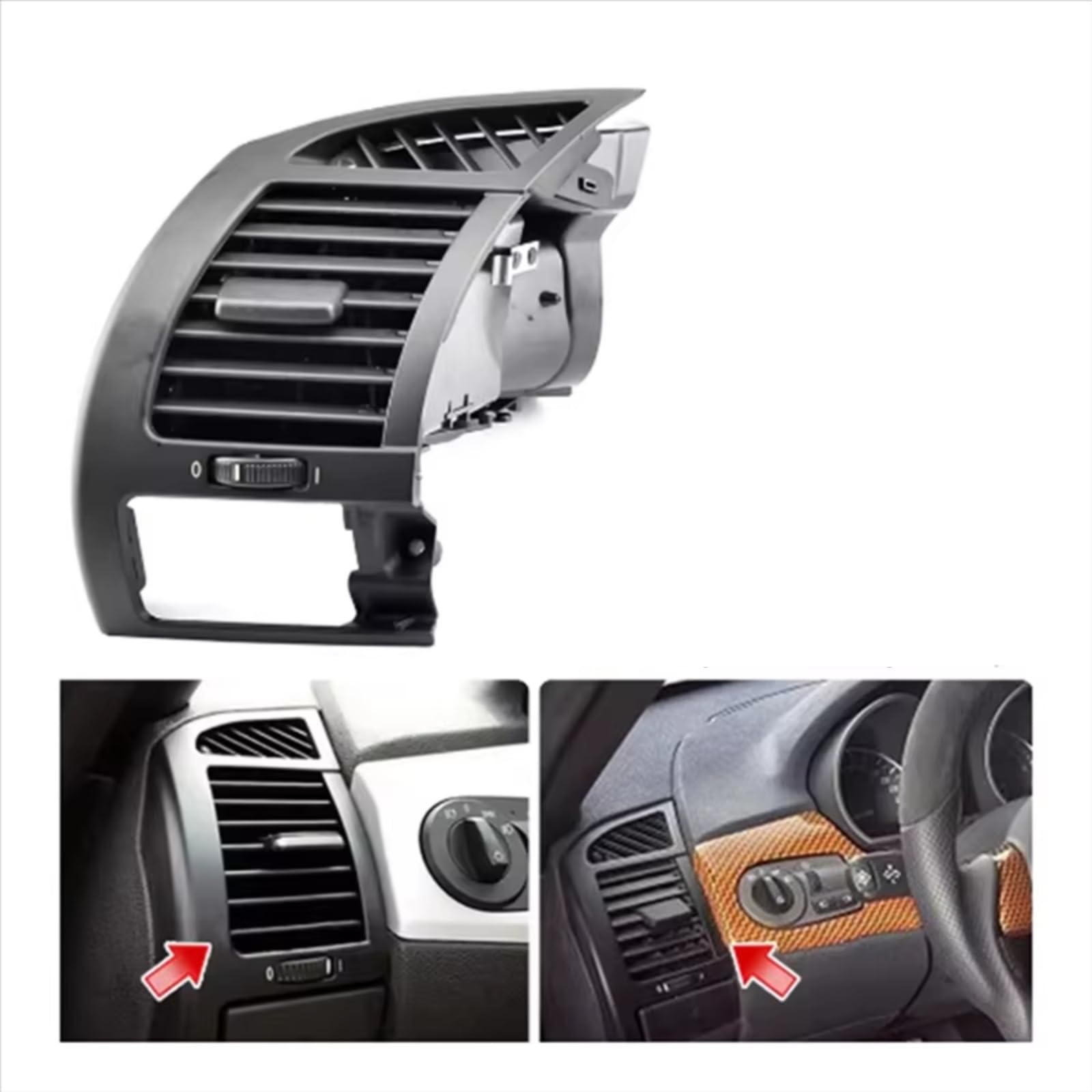 Compatibile Con BMW Per Z4 E85 2002-2008 Per E86 2005-2008 6917905 Accessori Per Il Montaggio Della Presa D'aria Del Climatizzatore Del Cruscotto Dell'auto Auto Bocchette CruscottoAria