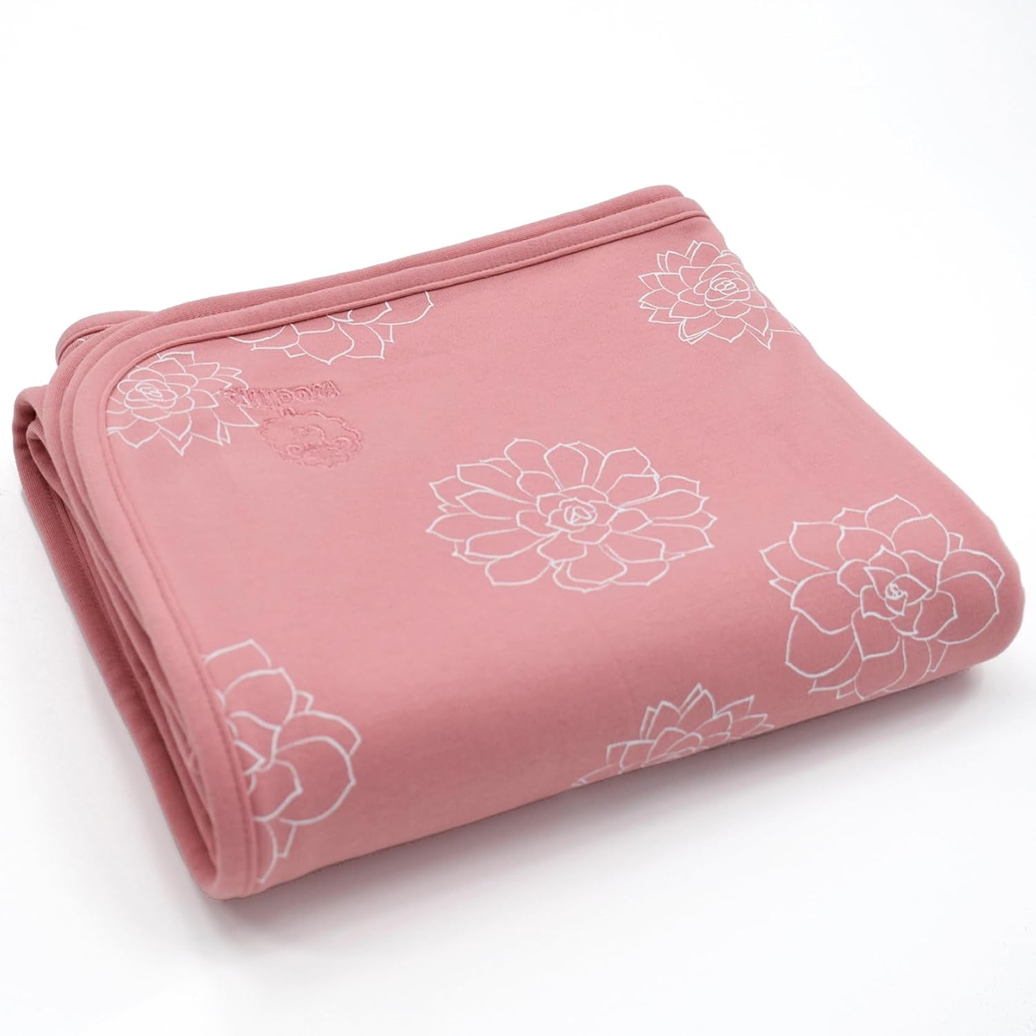 Woolino Baby Blanket for Crib or Stroller - Merino Wool and Organic Cotton Infant Blanket - 4 Season - 40” x 31.5” - Succulent - Image 7