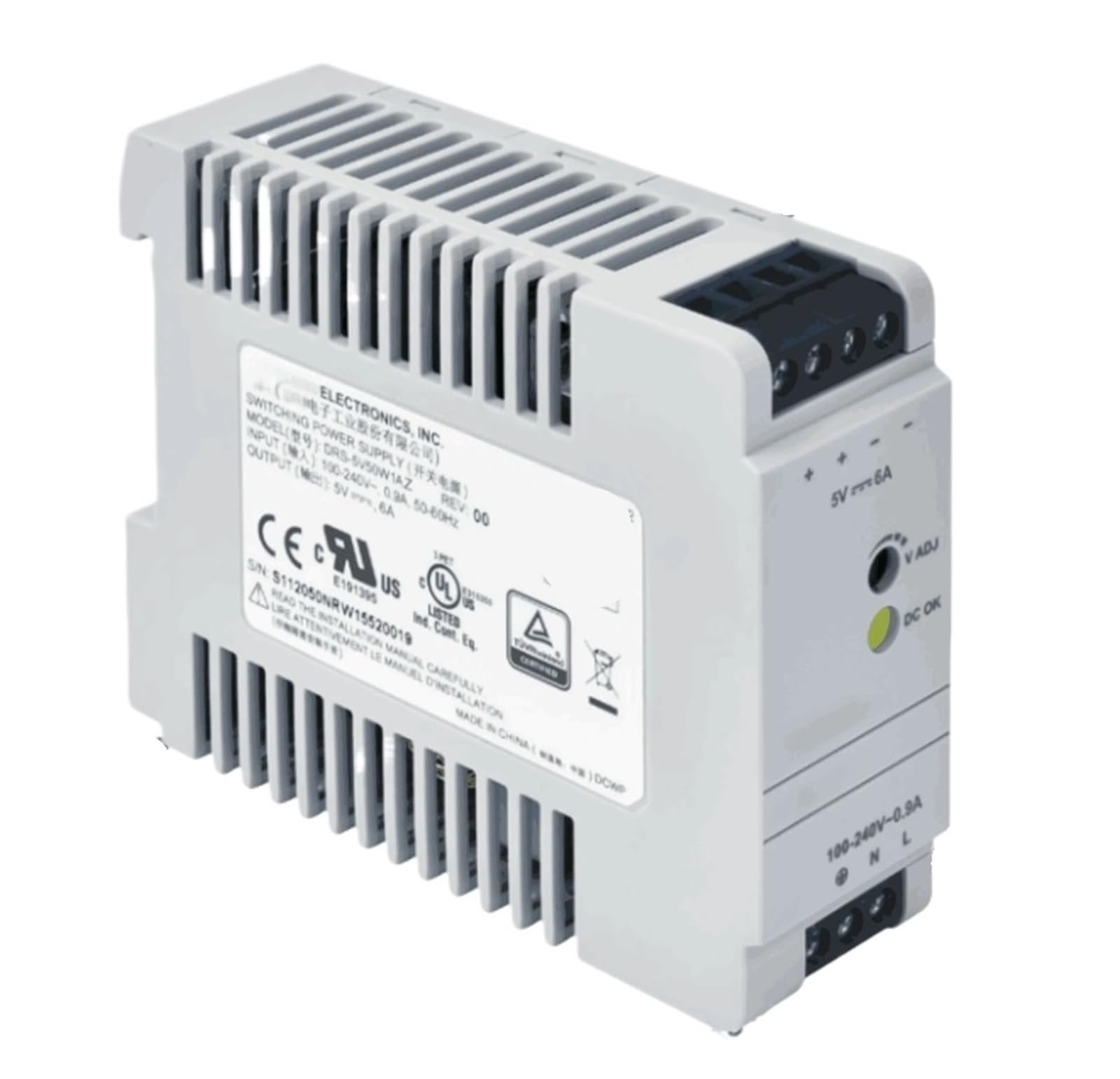 TPKMVGAP DRS-5V50W1AZ Switching Power Supply 5V6A Rail Power Supply