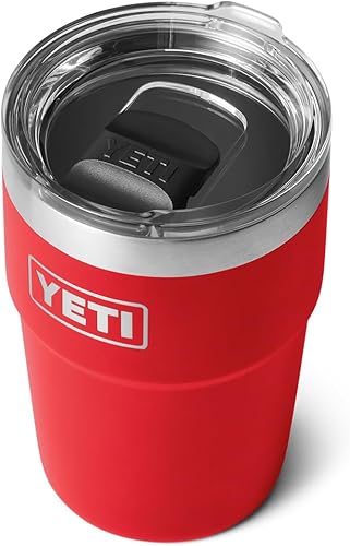 YETI Rambler Vaso apilable, con aislamiento al vacío, de acero inoxidable con tapa MagSlider, 16 oz