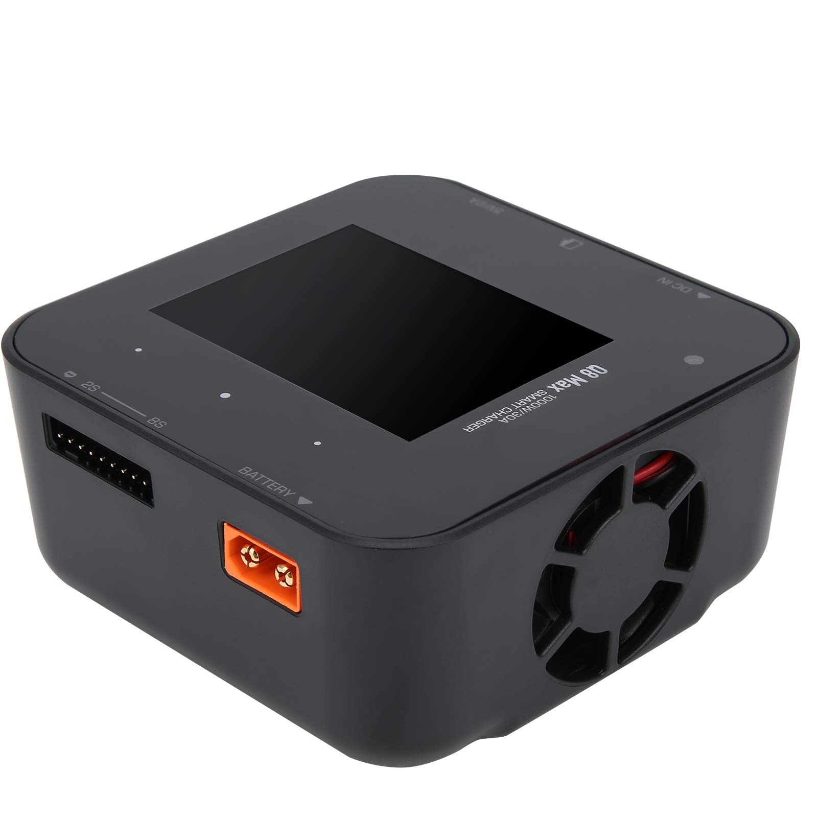 Q8 Caricabatterie con Bilanciamento della Batteria 1000W 30A Ricarica Efficiente per Modelli RC LiPo LiHV NiMH 95x95x45mm