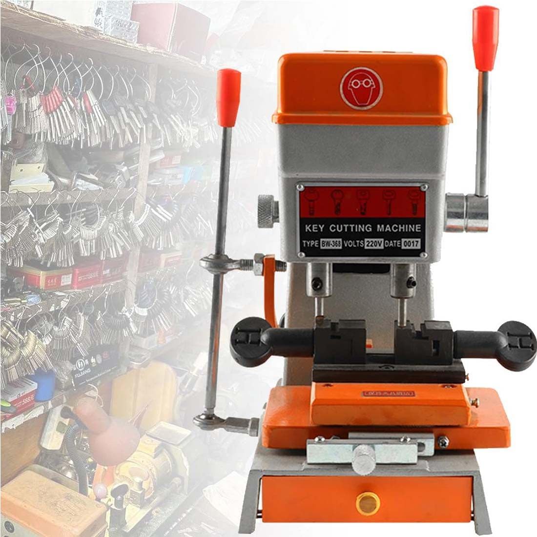 Machine De Copie De Clé Verticale, Machine à Tailler Les Clés 120W, Machine De Copie pour Clés De Duplication, Outils De Serrurier pour Voiture, Clés De Moto, Clés De Serrure De Porte