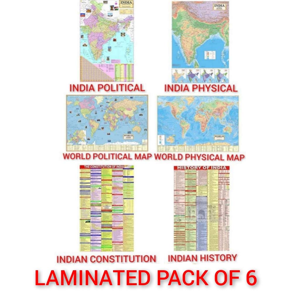 Buy India & World ( Both Political & Physical ) with Indian