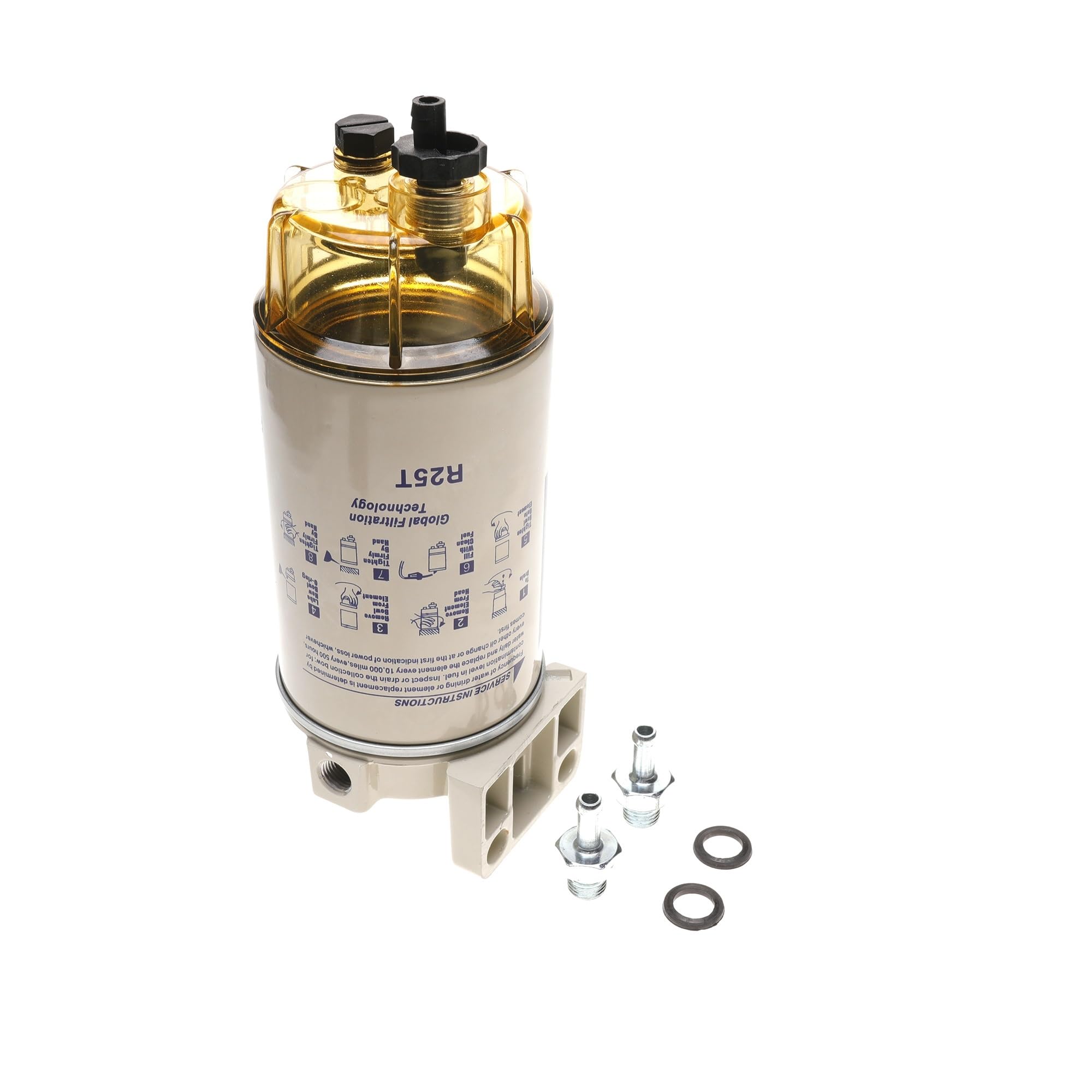 S3213 R25T Filtro de combustible giratorio/separador de agua reemplaza 320R-Rac-01 Caudal máximo 120 GPH