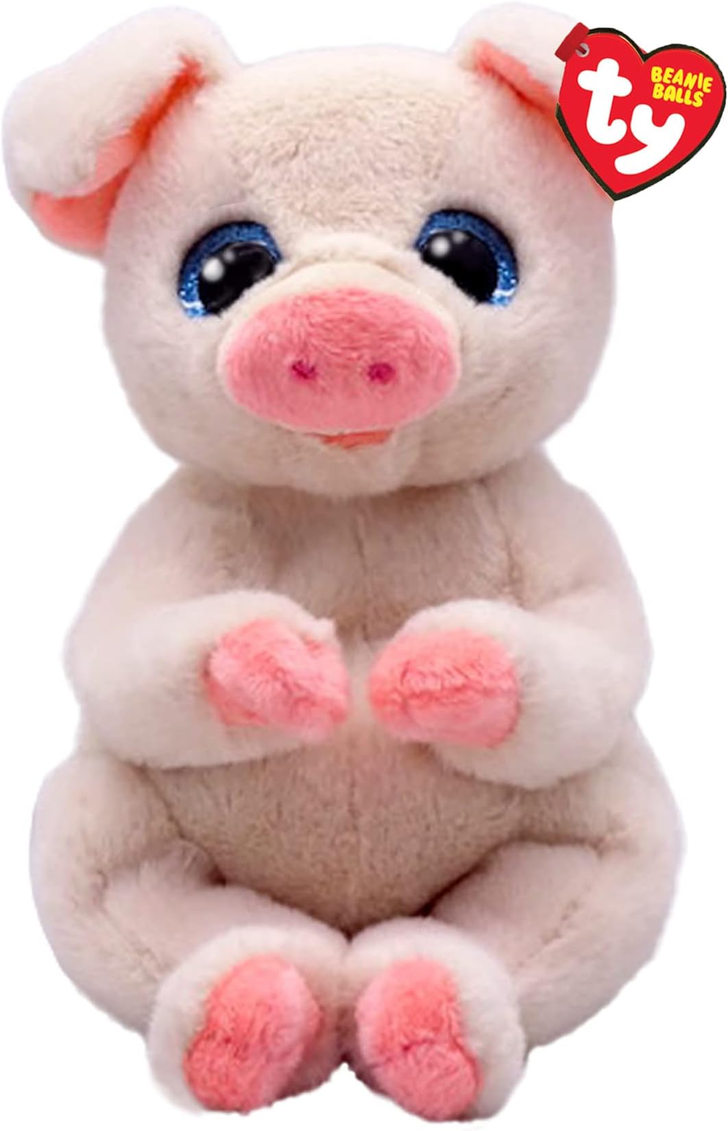 Penelope Pig Beanie Bellie Regular 6 Inches | Beanie Baby Soft Plush Toy | Collectible Cuddly Fabric Teddy