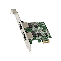 Vista 19 de IO CREST Tarjeta Ethernet de 4 Puertos Gigabit M.2 Clave M+B SI-PEX24092