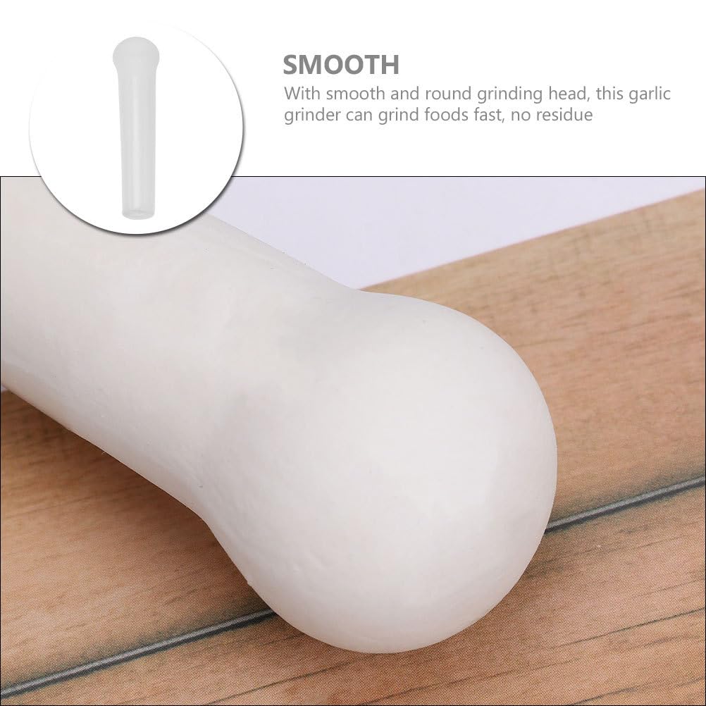 GANAZONO Pestello in ceramica pestello in ceramica pestello cibo macinazione bastone 16 cm strumento utensili da cucina forniture da cucina bianco cucina aglio