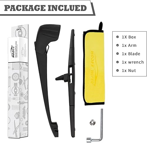 Miniatura 6 de HODEE Juego de tuercas de repuesto para limpiaparabrisas trasero para Honda Pilot 2009-2015, conjunto de accesorios de cubierta del limpiaparabrisas