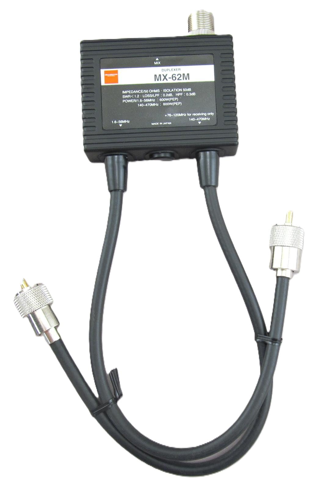 Amazon.com: Diamond Antenna MX-62M Duplexer – HF (1.6-56MHz) / VHF