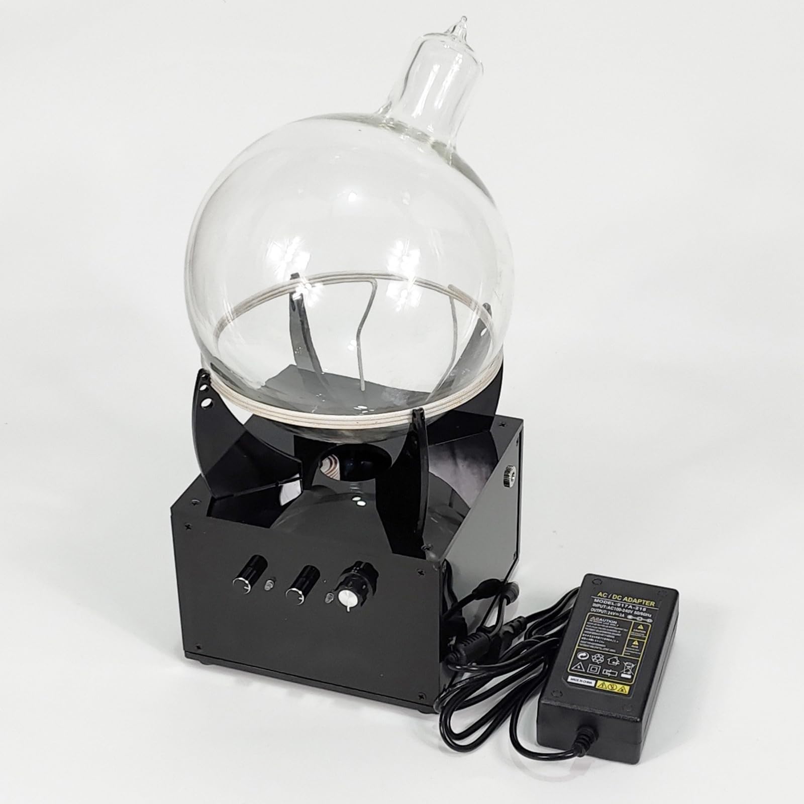 Esfera De Plasma con Circuito Toroidal, Excitador De Plasma DIY, Esfera De Vidrio De Xenón - Diámetro 16 Cm/6,3 Pulgadas, Ideal para Decoración De Fiestas