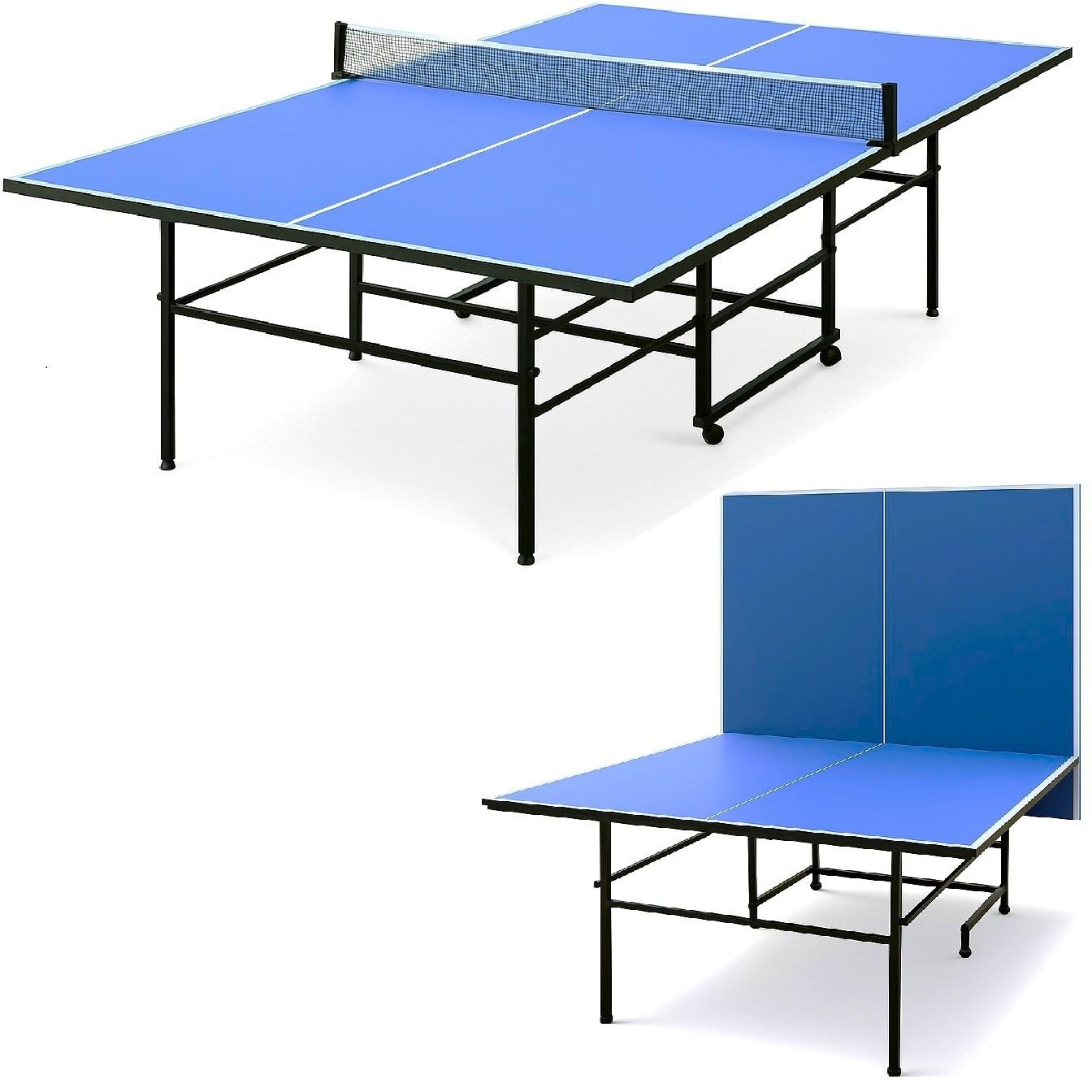 Mesa de Ping Pong Plegable Oficial con Red, Palas y Pelotas