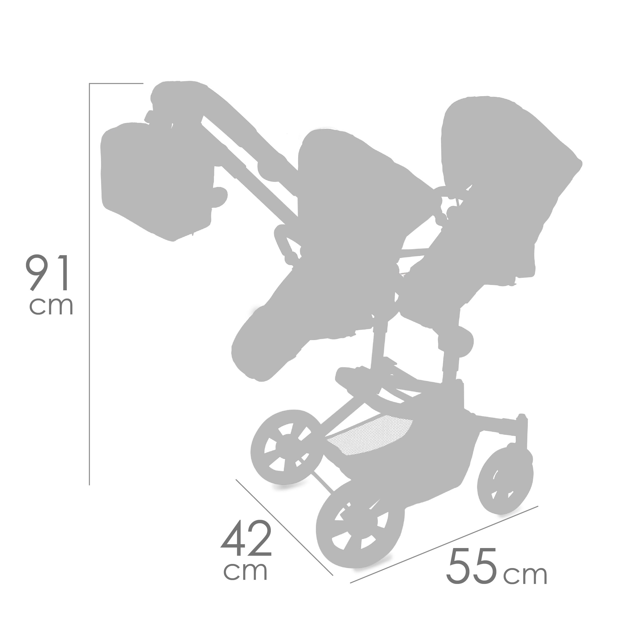 Wózek dla lalek DeCuevas Cytix Twin 90877