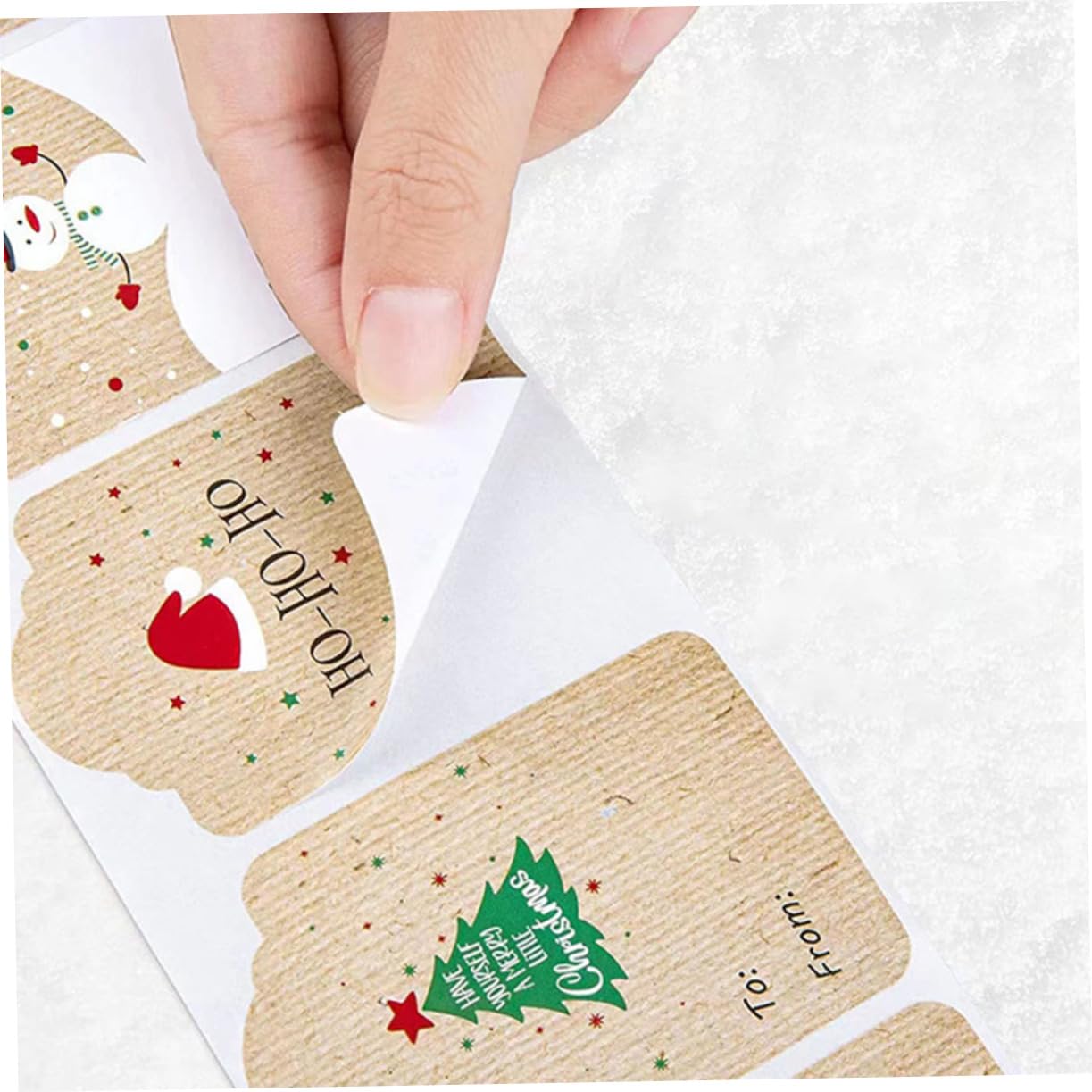 3 Adesivi natalizi etichette natalizie adesivi per sigillare buste Speciale cartellini personalizzati medaglietta personalizzata etichette di Natale etichetta VILLCASE
