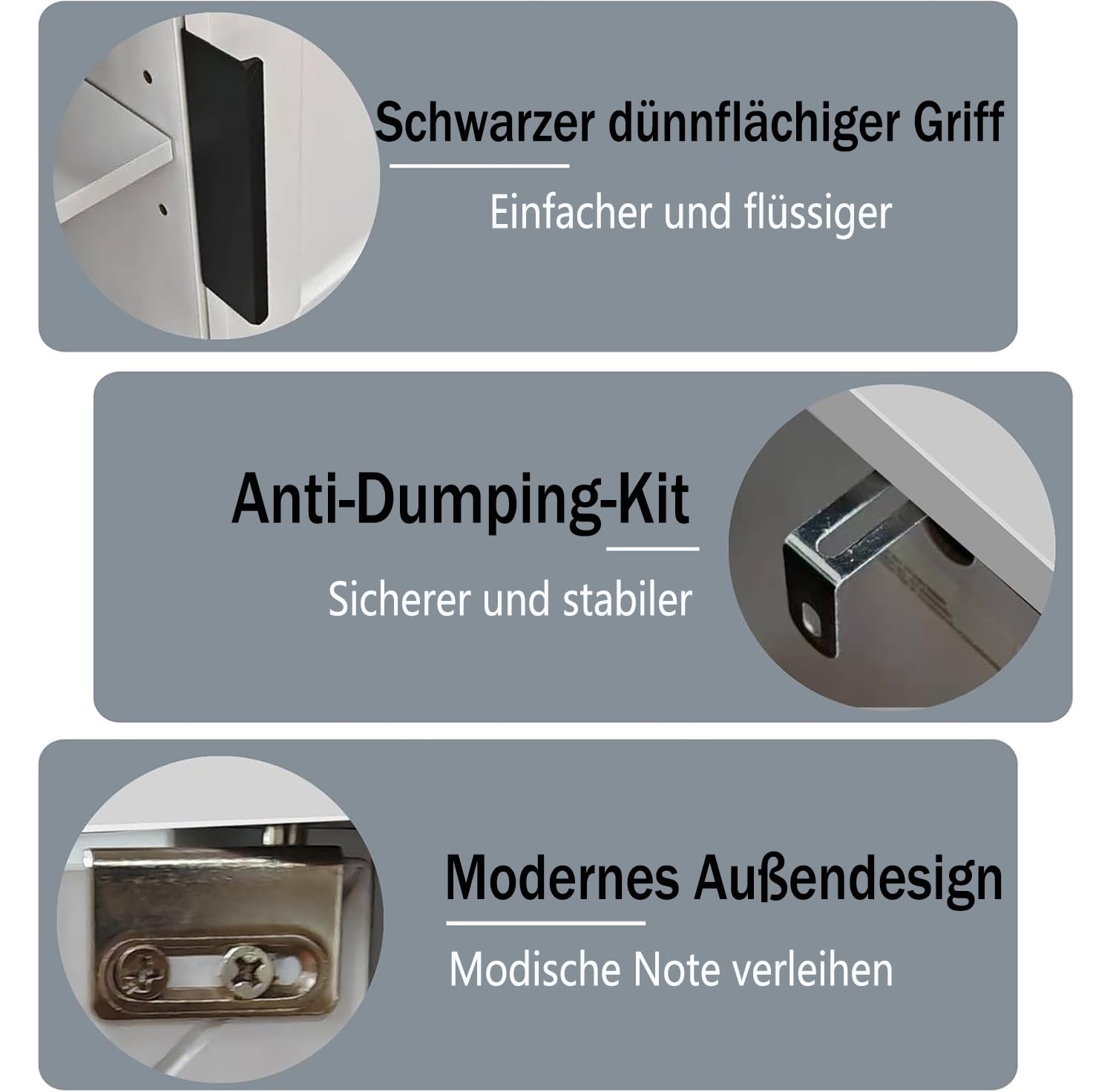 Konsolentisch schmal, Holz, mit Stauraum, 2 Türen, 30x100x80, Weiß | Schmal, 30 cm tief, offene & geschlossene Fächer, Bodenfach, einfache Montage. Für Flur, Wohnzimmer, Eingang.