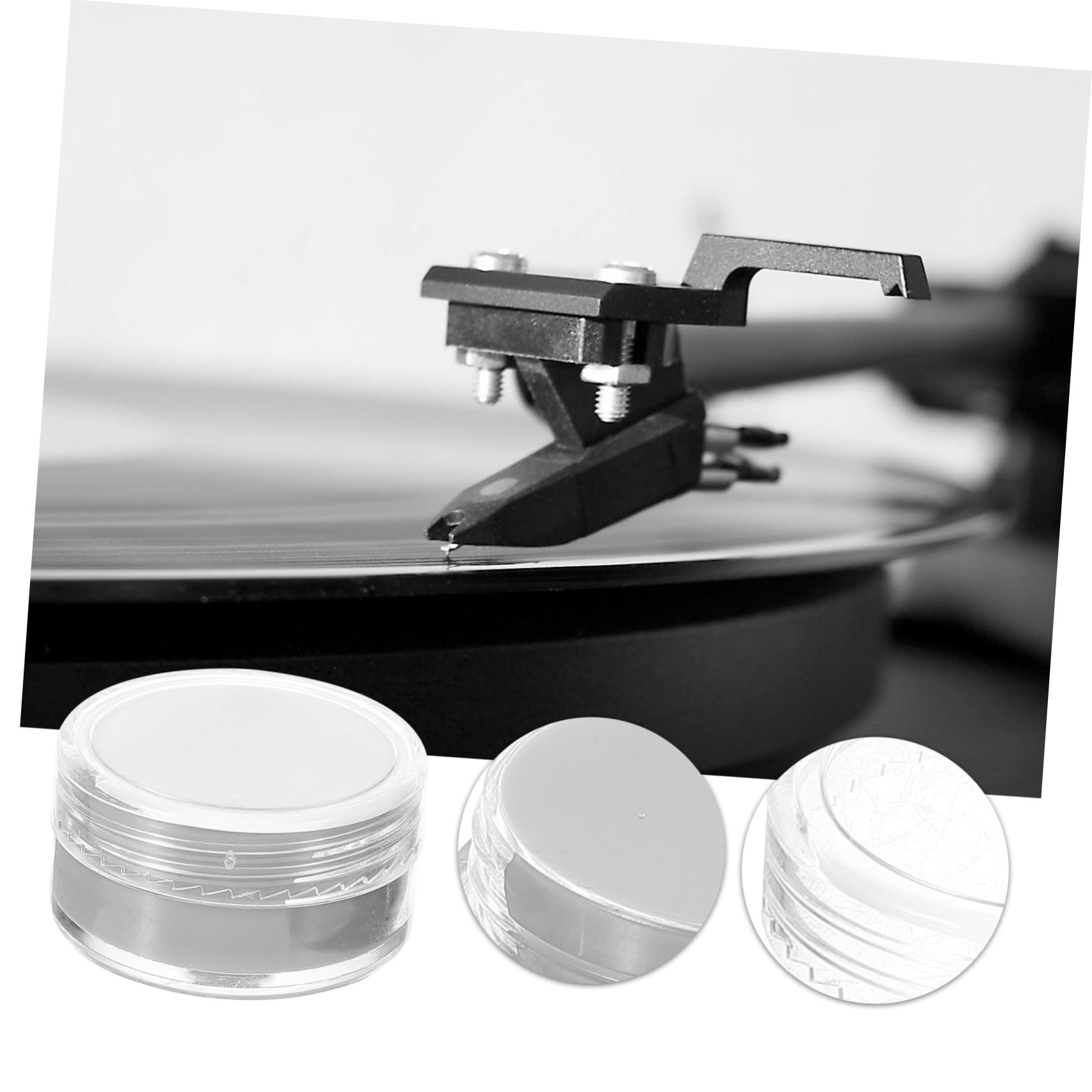 Toyvian 5pièces Cleaner Gel Pour Stylus De Tourne-disque Nettoyage De Aiguille Accessoire Pratique Pour Amateurs De Musique