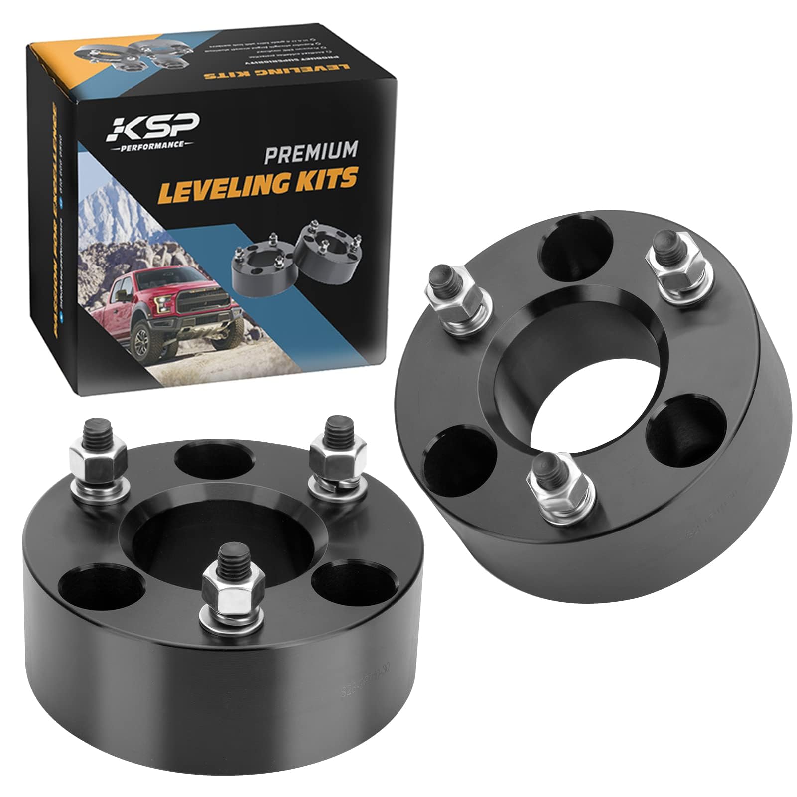 KSP 3 Inch Leveling Lift Kits for 2009-2026 Ram 1500, 3" Forged Front Strut Spacers Raise 3in for Ram 1500 4WD 4X4, 2005-2011 Dakota 2WD 4WD, 2006-2009 Raider 2WD 4WD, Aluminum Suspension Lift Kits