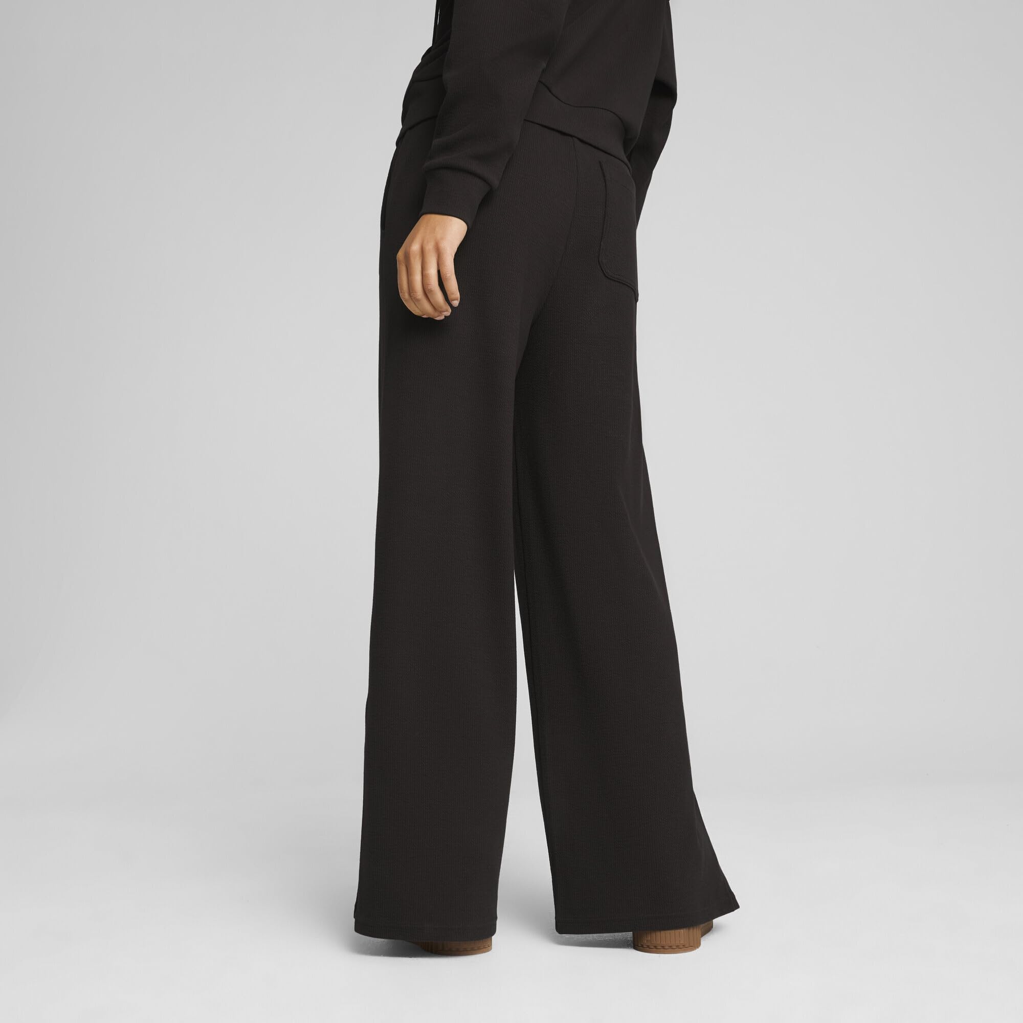 PUMA Her Comfort High-waist Straight Pants - Spodnie z dzianiny Kobiety