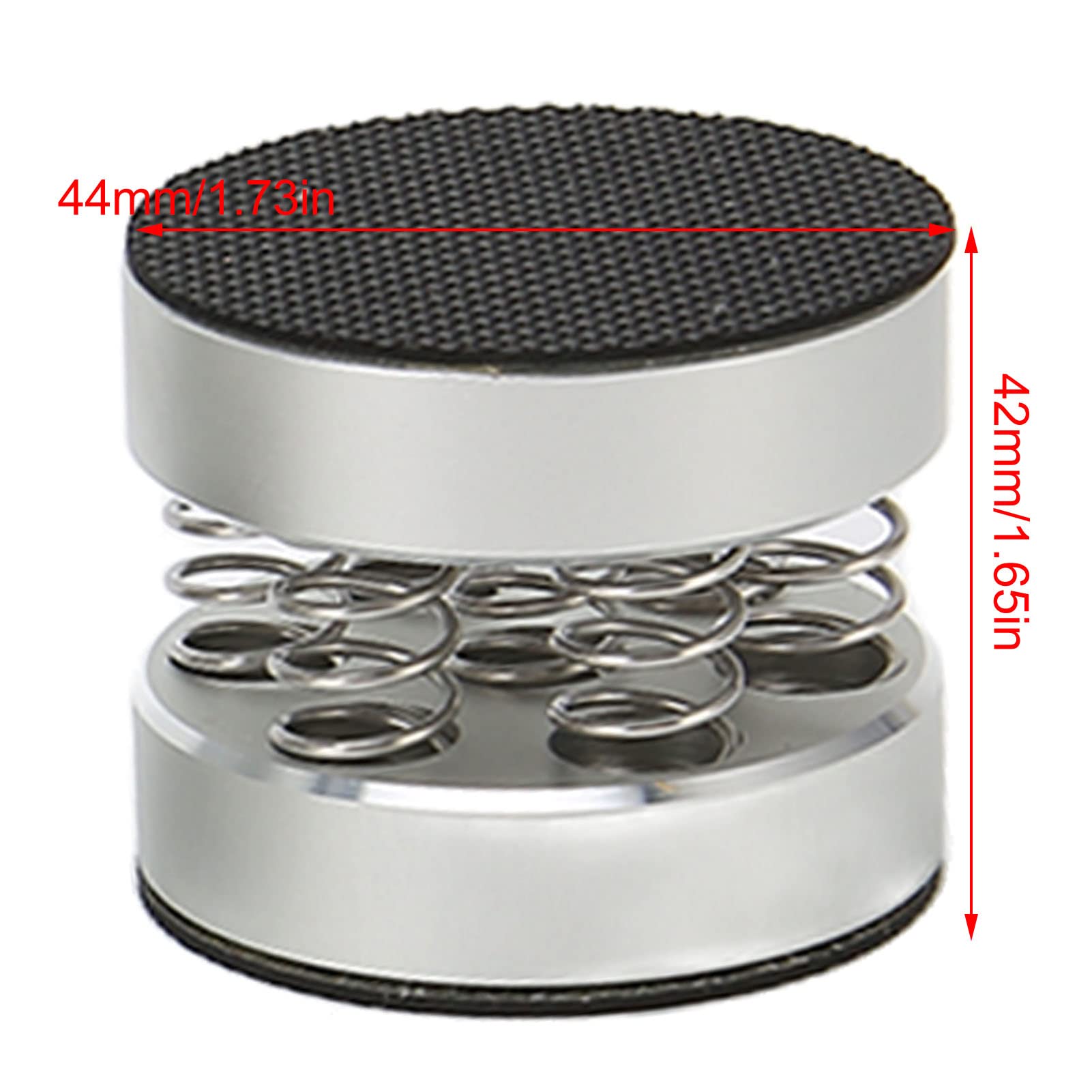 4pcs Pieds de Support D'isolation de Platine Vinyle, Coussinets de Plate-Forme D'isolation Audio à Ressort en Alliage D'aluminium, Pointes de Support pour Amplificateur HiFi,