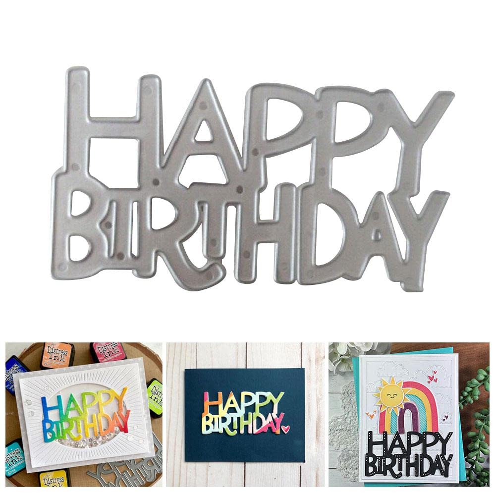 Amazon | お誕生日おめでとう ダイカットテンプレート Happy birthday