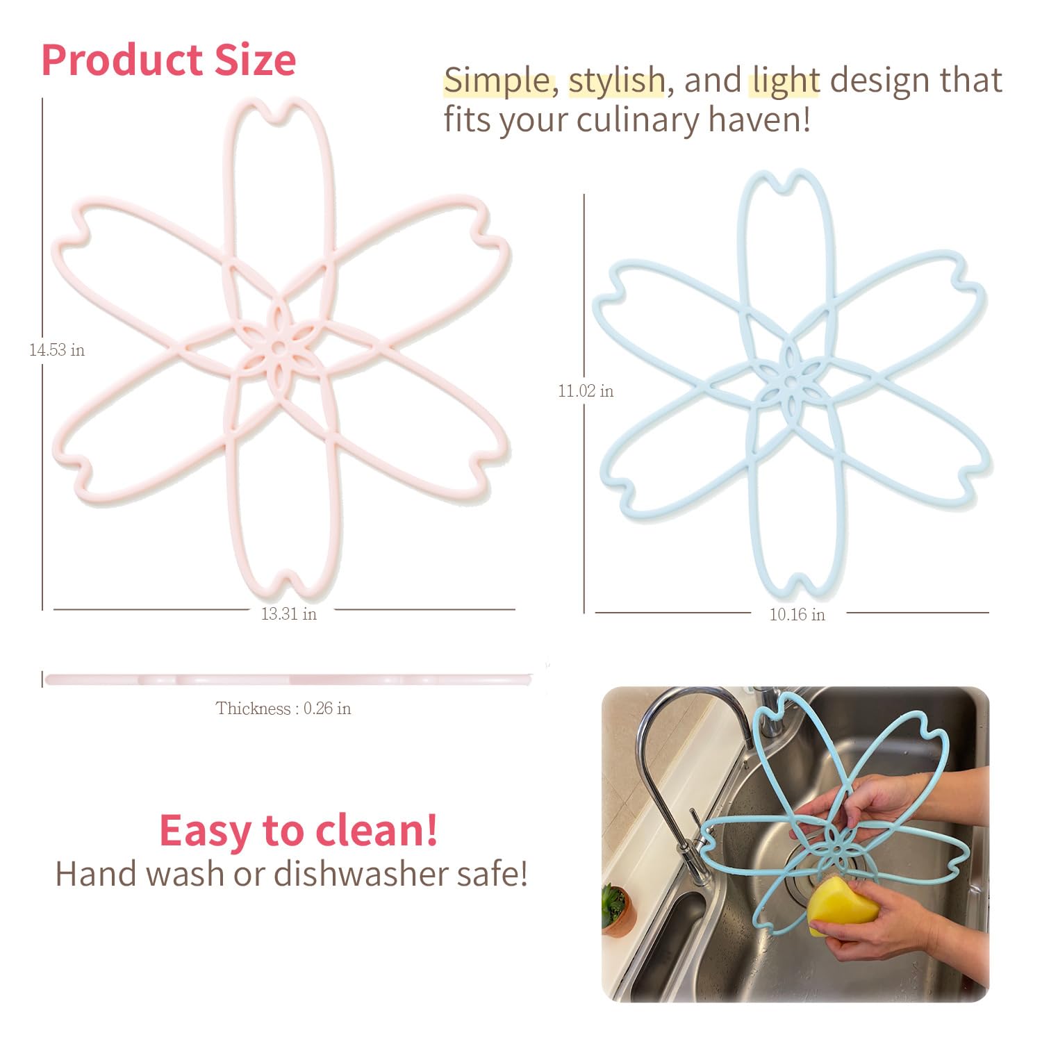 iPROTECT - Stack Expert | Multi-Purpose BPA-Free Silicone Pots/Pans Protector. Set of 2 or 3. for All Cookware Sizes, Protects Coating & Scratches,Trivet for Larger cookware(Silver Gray, S&L, Sakura)