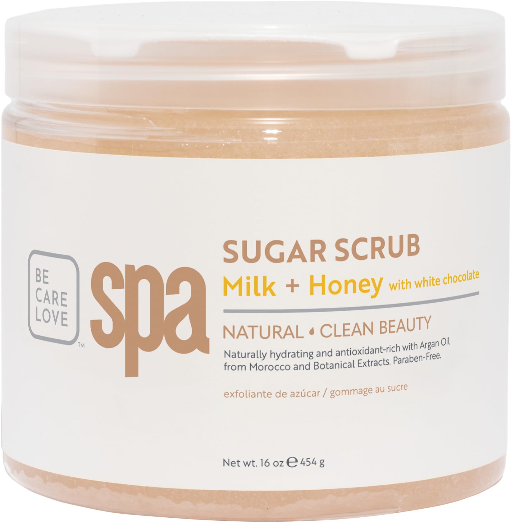 BCL SPA Bio Creative Lab Sugar Scrub, Milk Honey and White Chocolate, 16 Ounce