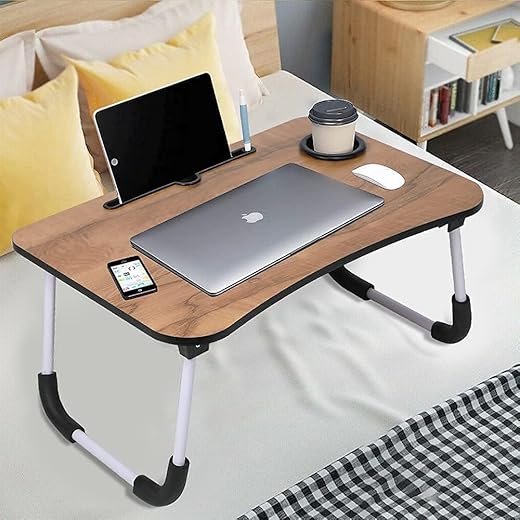 JEBISON Laptop Stand + Cup Holder (Wood)