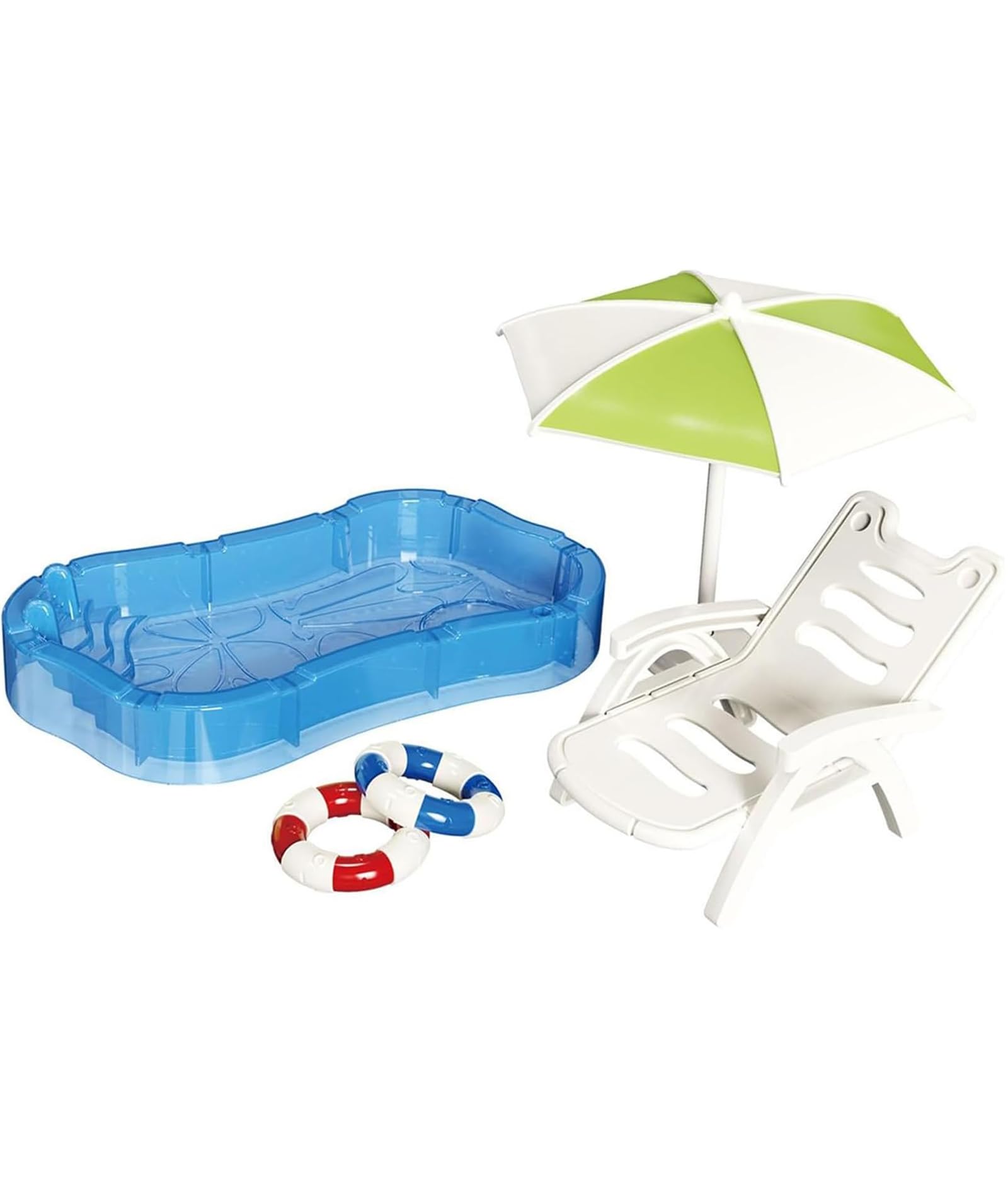 5Pcs Doll House Set, Doll House Accessories and Furniture, Miniature Furniture Swimming Pool Suitable for Decorate Dollhouse-image-15