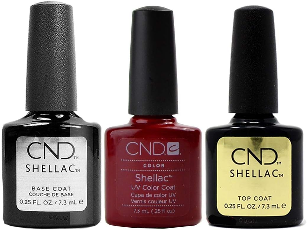 CND Original Shellac Decadence Plus Base Coat Plus Top Coat 7.3 ml 1er Set 1 x 22 ml