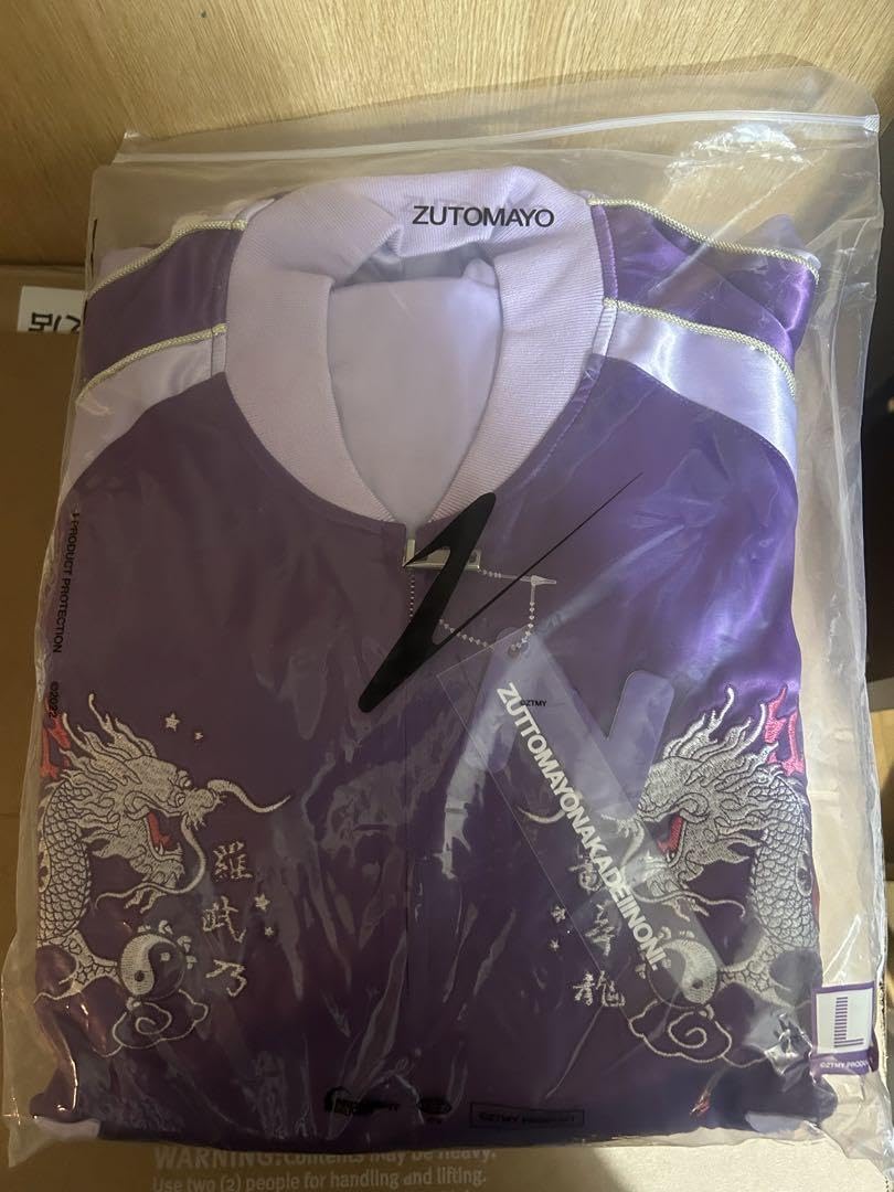 Amazon.co.jp: Lサイズ ずとまよ 羅武ペガ スカジャン パープル