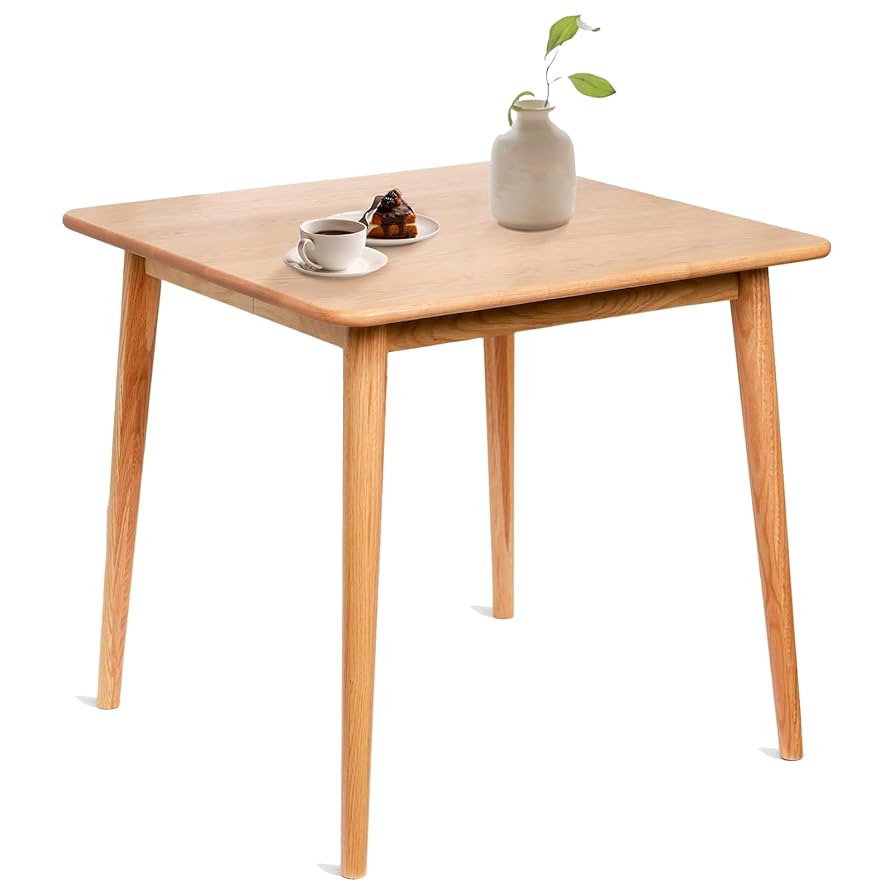 Amazon.com - OOKSEN Dining Table, Square Solid Wood Kitchen