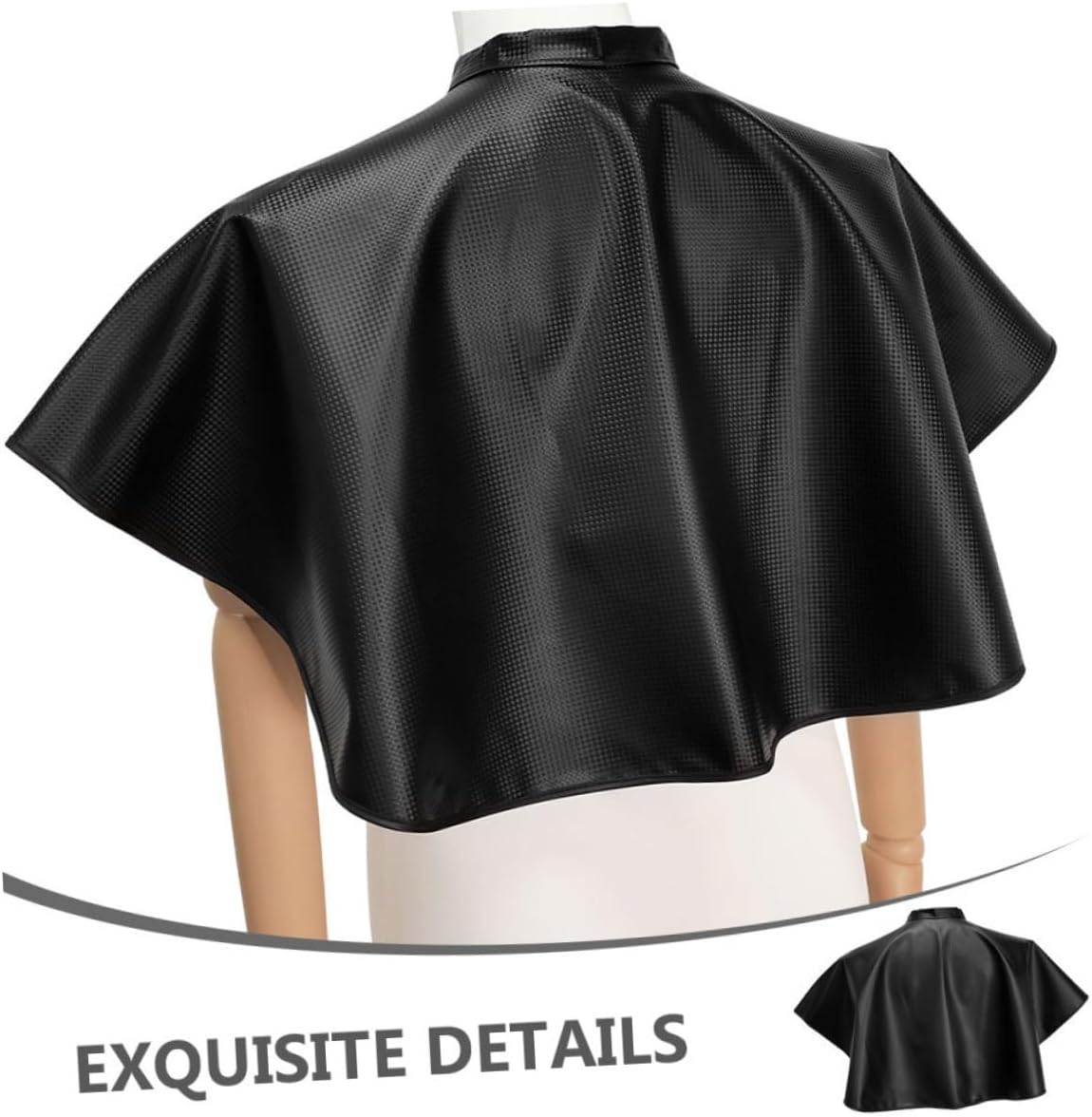 Ipetboom Salon Hair Dye Cape 2pcs Black Waterproof Barber Supplies Salon Styling Cape for Haircuts and Coloring, Hairdresser Apron Suitable for Professional and Home Use