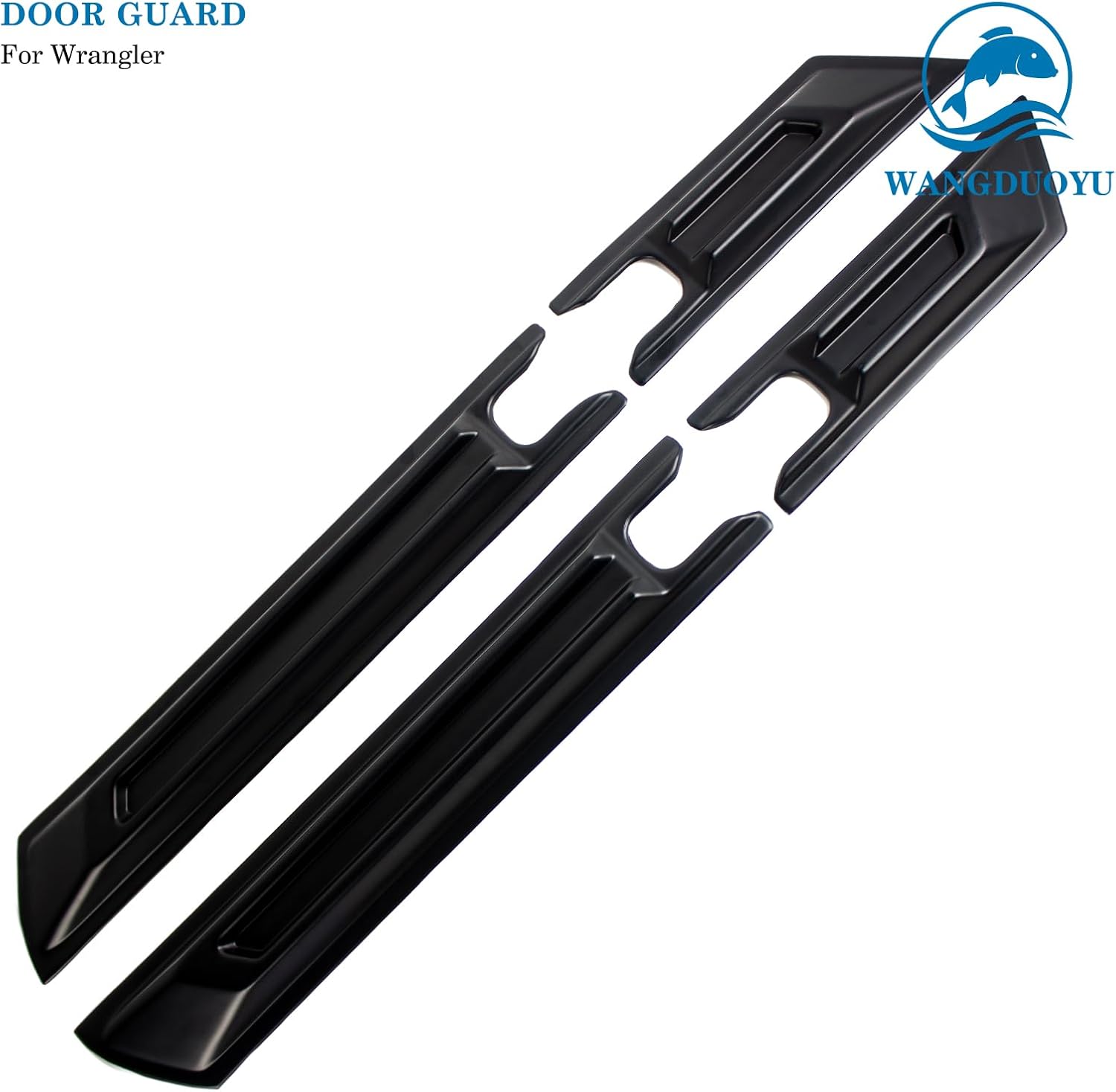 Body Side Panel Molding Trim Compatible with Wrangler JL/JT， Personality ABS Door Molding Anti Scratch Edge Guard for Truck（Black）