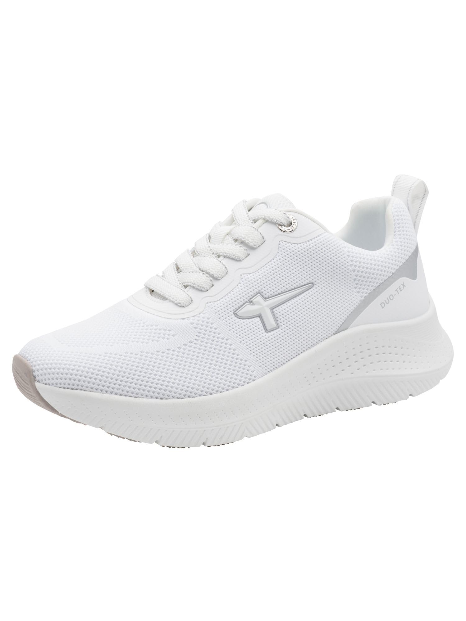 Tamaris Women's Comfort Damen Sneaker Low Duo-tex 8-83728-45, White, 7.5 UK