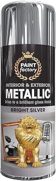 Metallic Spray Paint 400 ml Bright Silver
