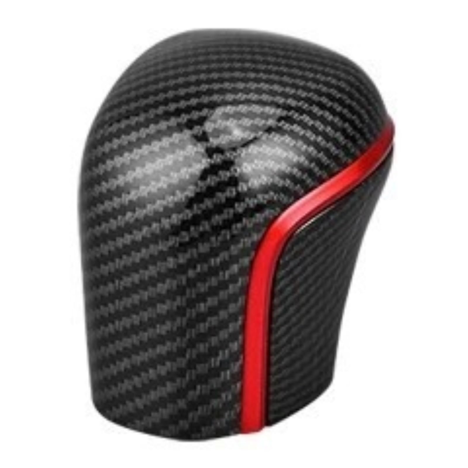 DWTNMEX Gear Shift Knob for Toyota for Avalon for Corolla for Levin for Allion 2018-2025 Carbon Fiber Gear Shift Knob Cover Lever Stick Head(Red Carbon Fiber)