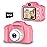 Seckton Upgrade Kids Selfie Camera, Christmas Birthday Gifts for Girls Age 3-9, HD Digital Video Cameras for Toddler, Portable Toy for 3 4 5 6 7 8 Year Old Girl with 32GB SD Card-Pink