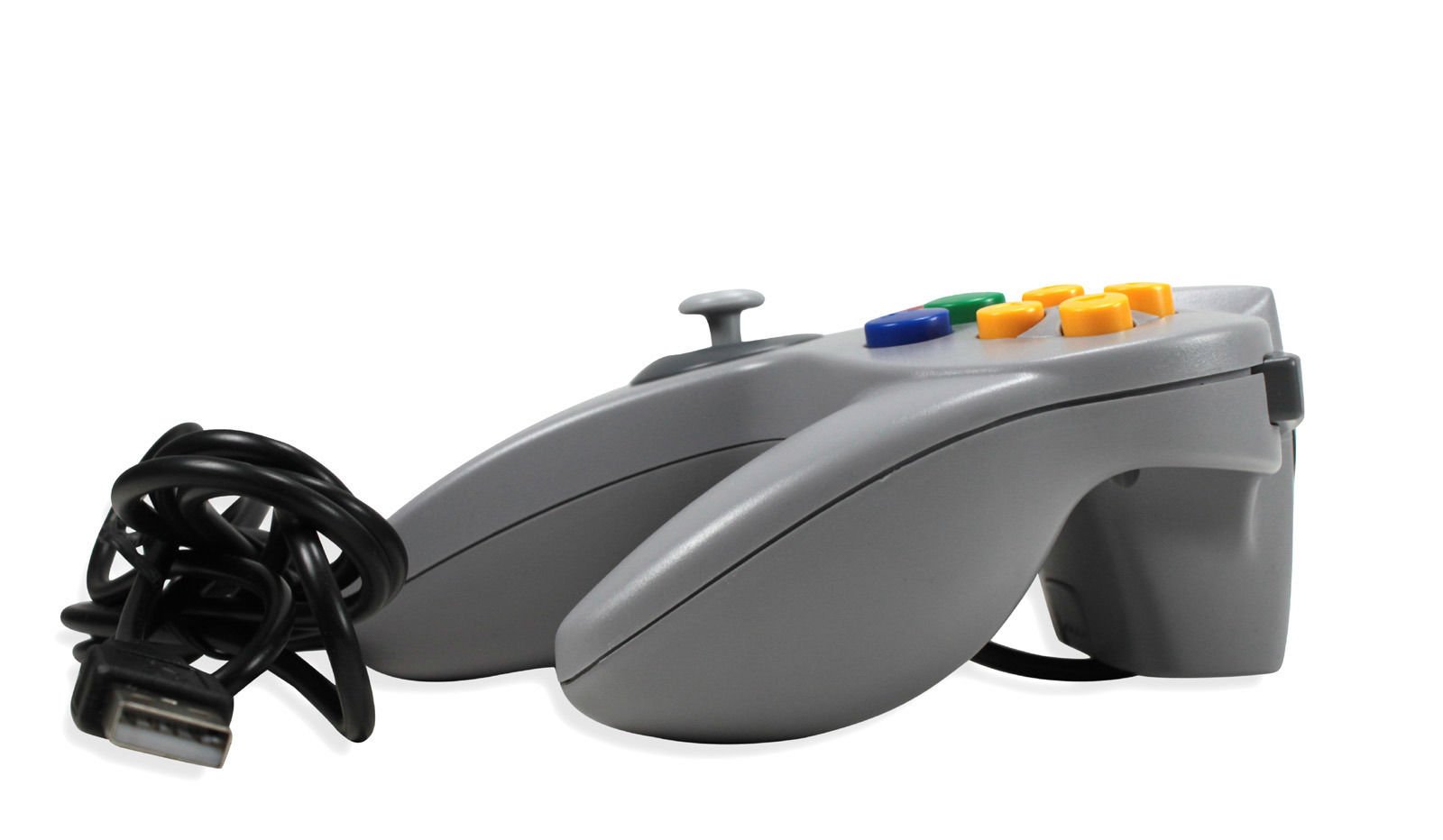 3rd Party Classic Retro N64 Bit USB Wired Controller for PC and MAC - Grey by 3rd Party