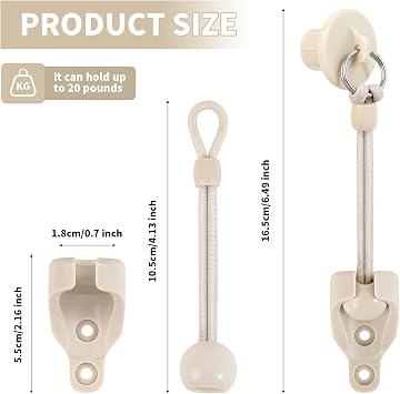 Coolaroo Outdoor Roller Shade Bungee Replacement Kit, 2 Sets