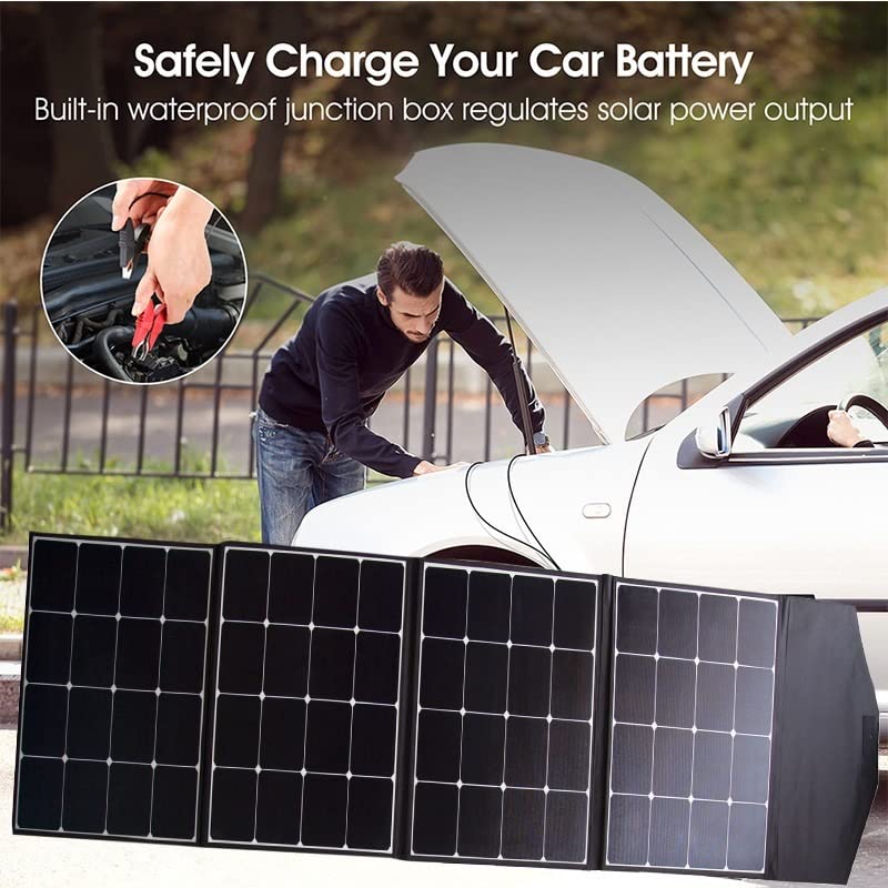 Pannello Solare Pannello Solare 200W Borsa Pieghevole Solare Alimentazione di Emergenza Portatile Accumulo di Energia Generazione di Energia Esterna