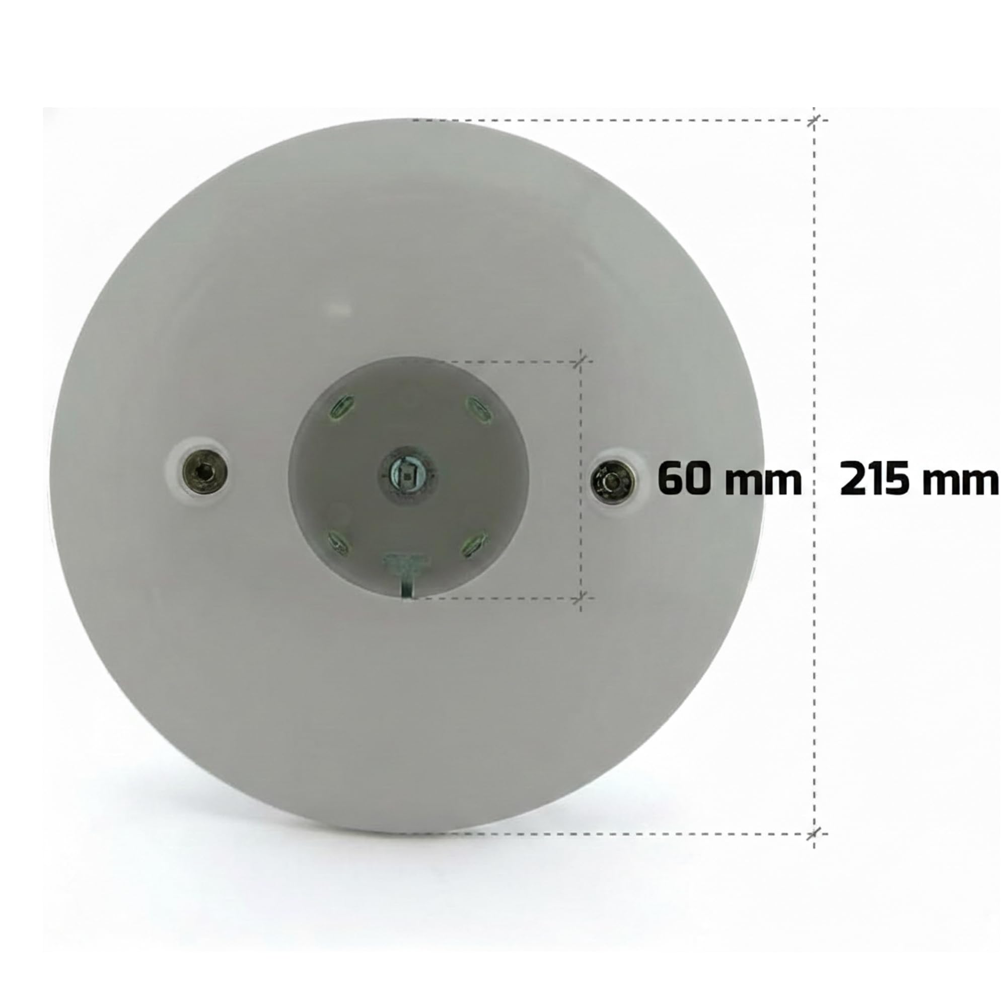 Base gris de policarbonato para bola E27