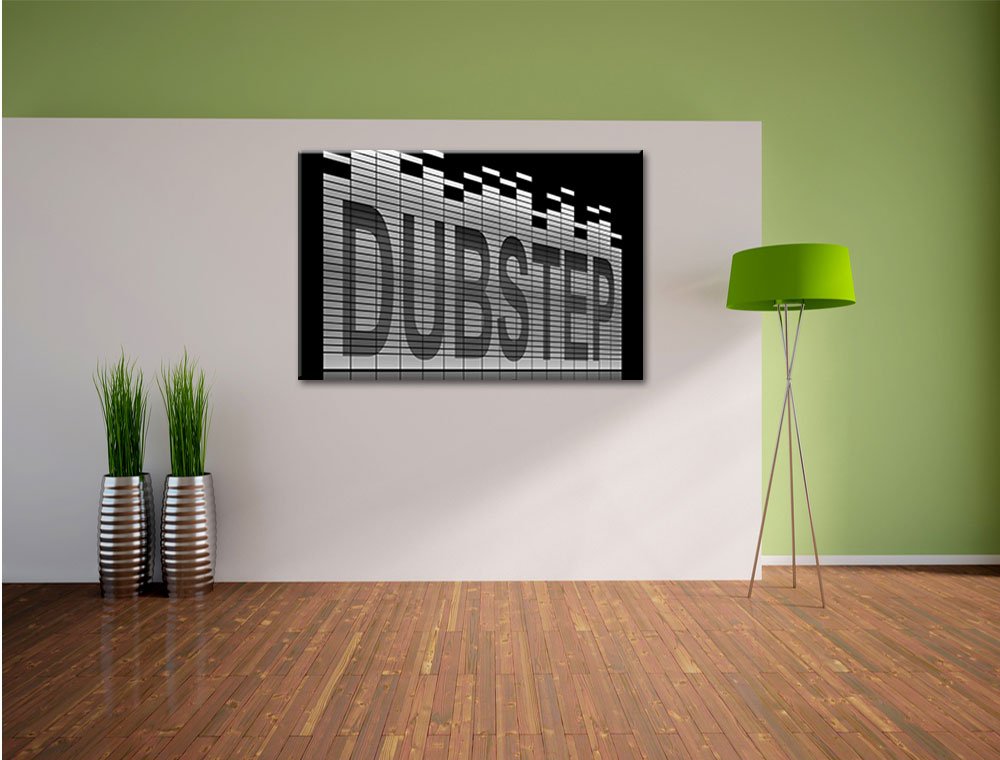 Pixxprint Dubstep, Electro Musica Stampa su Tela 120x80 cm Artistica murale