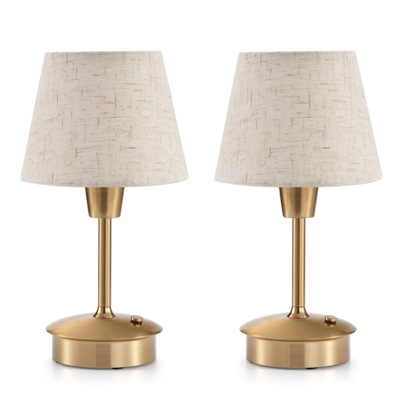 Photo 1 of 2 Pack Small Cordless Table Lamp for Restaurant Dinner Table, 5200mAh Battery Operated Lamps, Rechargeable Portable Dimmable Touch Bedside Night Light for Side End Table Dining Room Patio Outdoor