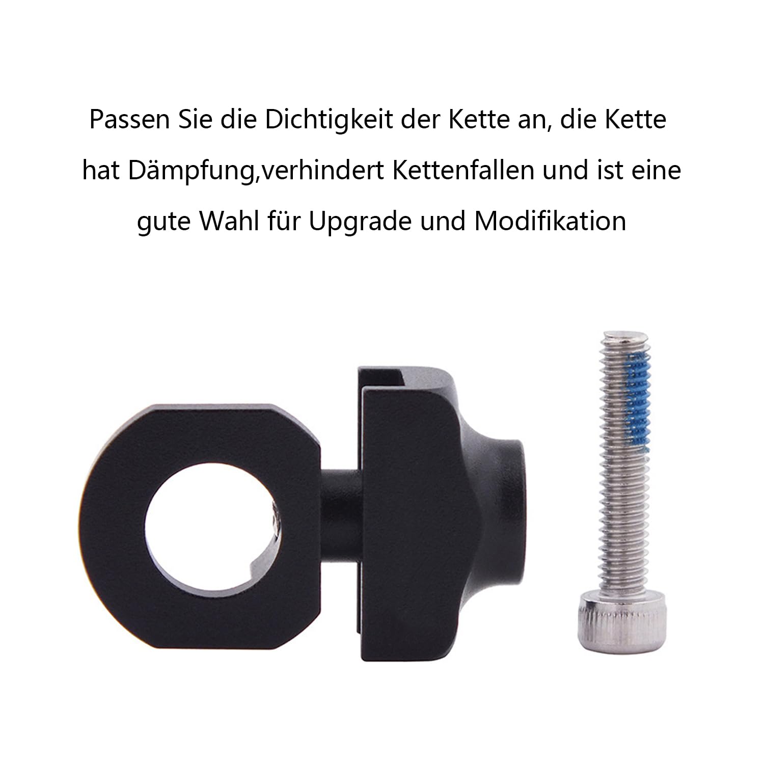 GIONAR Set di 2 tendicatena per bicicletta – Singola velocità tendicatena per BMX, bici da strada e bicicletta pieghevole – montaggio al telaio con set di viti