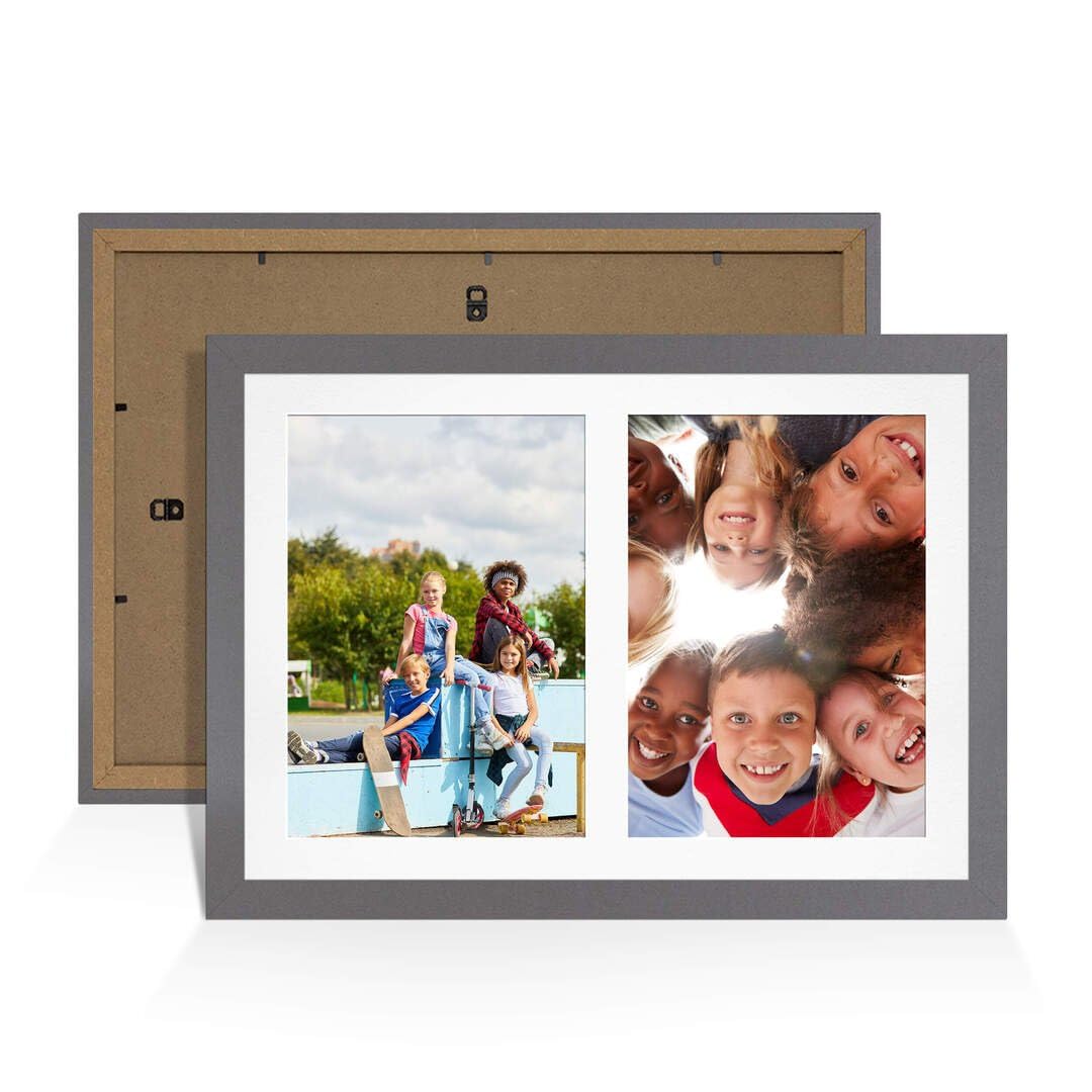 Procut Global 20x14" Modern Dark Grey Photo Frame For Multiple Pictures