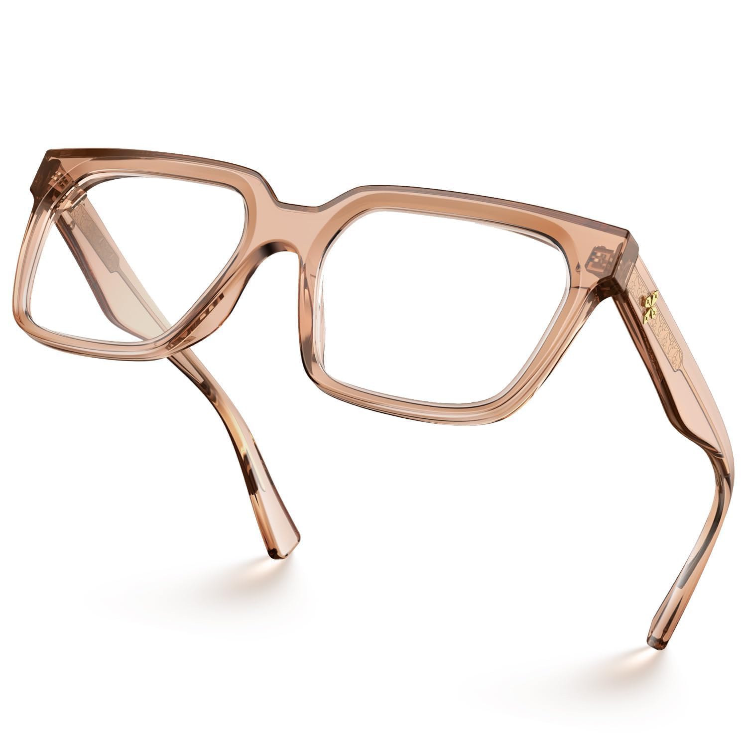 VISOONE Rectangle TR90 Blue Light Blocking Glasses Computer Eyewear with Preppy Look for Women and Men Cougar-image-8