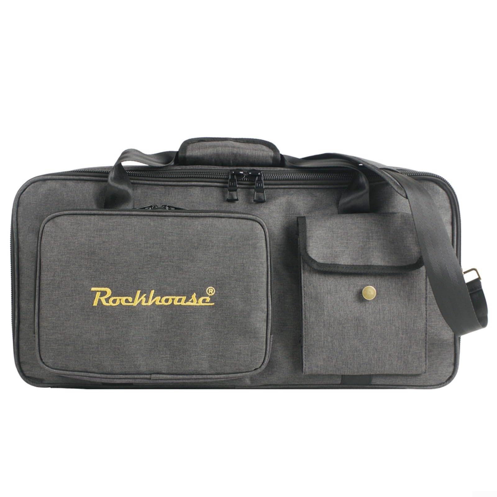 Funda de transporte organizada sin esfuerzo para pedalera de guitarra para músicos en movimiento (L)